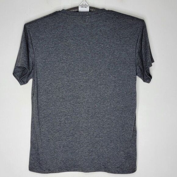 Coffee Peloton Wine Repeat Graphic Tee Shirt Charcoal Gray Large Short Sleeve - Picture 3 of 7